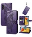 SoFetch Paars Vlinder Bookcase Hoesje voor de Samsung Galaxy A14