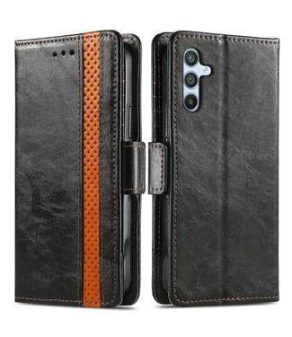 SoFetch Zwart RFID Zakelijk Bookcase Hoesje Samsung Galaxy A14