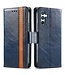 SoFetch Donkerblauw RFID Zakelijk Bookcase Hoesje voor de Samsung Galaxy A14
