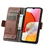 SoFetch Donkerbruin RFID Zakelijk Bookcase Hoesje voor de Samsung Galaxy A14