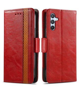 SoFetch Rood RFID Zakelijk Bookcase Hoesje Samsung Galaxy A14