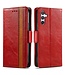 SoFetch Rood RFID Zakelijk Bookcase Hoesje voor de Samsung Galaxy A14