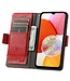 SoFetch Rood RFID Zakelijk Bookcase Hoesje voor de Samsung Galaxy A14
