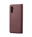 SoFetch Bordeaux Rood Pasjeshouder Modern Bookcase Hoesje voor de Samsung Galaxy A14
