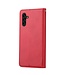 SoFetch Rood Pasjeshouder Modern Bookcase Hoesje voor de Samsung Galaxy A14