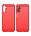 SoFetch Rood Carbon TPU Hoesje voor de Samsung Galaxy A14