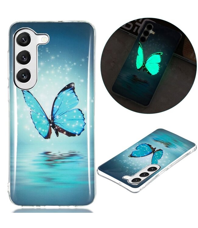 SoFetch  Lichtgevend Vlinder TPU Hoesje voor de Samsung Galaxy A14