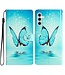 SoFetch  Blauwe Vlinder Bookcase Hoesje voor de Samsung Galaxy A14