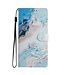 SoFetch Blauw Marble Bookcase Hoesje voor de Samsung Galaxy A14
