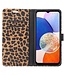 SoFetch Geel Luipaard Bookcase Hoesje voor de Samsung Galaxy A14