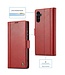 LC.IMEEKE Rood Elegant Bookcase Hoesje voor de Samsung Galaxy A14