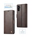 LC.IMEEKE Bruin Elegant Bookcase Hoesje voor de Samsung Galaxy A14