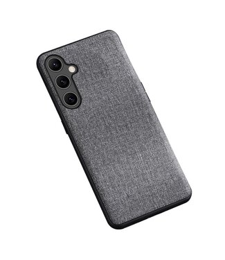 SoFetch Grijs Valbestendig Stoffen TPU Hoesje Samsung Galaxy A14