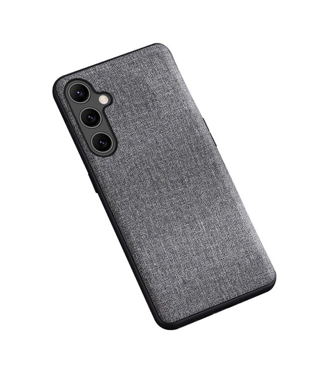 SoFetch Grijs Valbestendig Stoffen TPU Hoesje voor de Samsung Galaxy A14