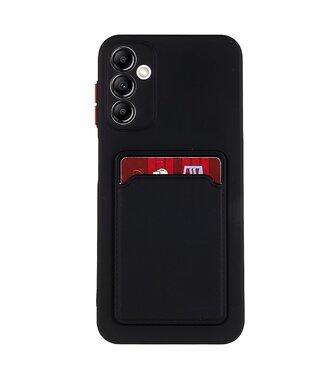 SoFetch Zwart Pasjeshouder Modern TPU Hoesje Samsung Galaxy A14