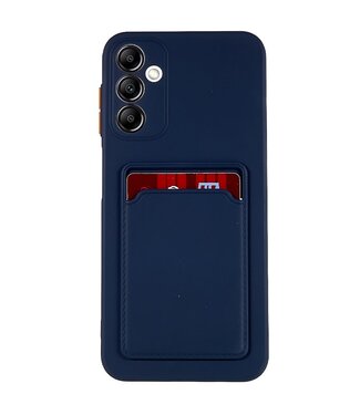 SoFetch Donkerblauw Pasjeshouder Modern TPU Hoesje Samsung Galaxy A14