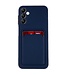 SoFetch Donkerblauw Pasjeshouder Modern TPU Hoesje voor de Samsung Galaxy A14