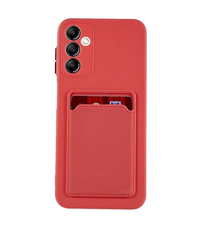 SoFetch Coral Pasjeshouder Modern TPU Hoesje voor de Samsung Galaxy A14