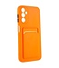 SoFetch Oranje Pasjeshouder Modern TPU Hoesje voor de Samsung Galaxy A14