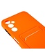 SoFetch Oranje Pasjeshouder Modern TPU Hoesje voor de Samsung Galaxy A14