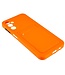 SoFetch Oranje Pasjeshouder Modern TPU Hoesje voor de Samsung Galaxy A14