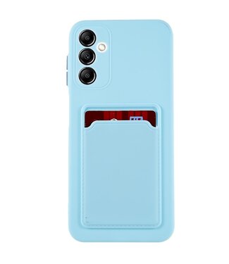 SoFetch Hemelsblauw Pasjeshouder Modern TPU Hoesje Samsung Galaxy A14