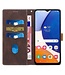 SoFetch Bruin Splitleder Bookcase Hoesje voor de Samsung Galaxy A14