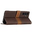 SoFetch Bruin Splitleder Bookcase Hoesje voor de Samsung Galaxy A14