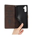 SoFetch Bruin Splitleder Bookcase Hoesje voor de Samsung Galaxy A14