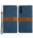 SoFetch Blauw Splitleder Bookcase Hoesje voor de Samsung Galaxy A14