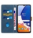 SoFetch Blauw Splitleder Bookcase Hoesje voor de Samsung Galaxy A14
