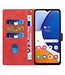 SoFetch Rood Splitleder Bookcase Hoesje voor de Samsung Galaxy A14