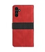 SoFetch Rood Splitleder Bookcase Hoesje voor de Samsung Galaxy A14
