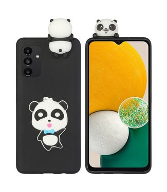 SoFetch Zwart Panda TPU Hoesje Samsung Galaxy A14