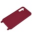 SoFetch Bordeaux Rood Mat TPU Hoesje met Koord voor de Samsung Galaxy A14