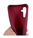 SoFetch Bordeaux Rood Mat TPU Hoesje met Koord voor de Samsung Galaxy A14