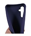 SoFetch Donkerblauw Mat TPU Hoesje met Koord voor de Samsung Galaxy A14