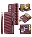 SoFetch Bordeaux Rood Portemonnee Ruiten Bookcase Hoesje voor de Samsung Galaxy A14