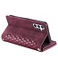 SoFetch Bordeaux Rood Portemonnee Ruiten Bookcase Hoesje voor de Samsung Galaxy A14