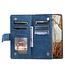 SoFetch Blauw Portemonnee Ruiten Bookcase Hoesje voor de Samsung Galaxy A14