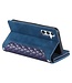 SoFetch Blauw Portemonnee Ruiten Bookcase Hoesje voor de Samsung Galaxy A14