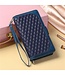 SoFetch Blauw Portemonnee Ruiten Bookcase Hoesje voor de Samsung Galaxy A14