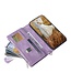 SoFetch Paars Portemonnee Ruiten Bookcase Hoesje voor de Samsung Galaxy A14