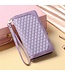SoFetch Paars Portemonnee Ruiten Bookcase Hoesje voor de Samsung Galaxy A14