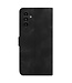 SoFetch Zwart Lijnen Bookcase Hoesje voor de Samsung Galaxy A14