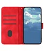 SoFetch Rood Lijnen Bookcase Hoesje voor de Samsung Galaxy A14