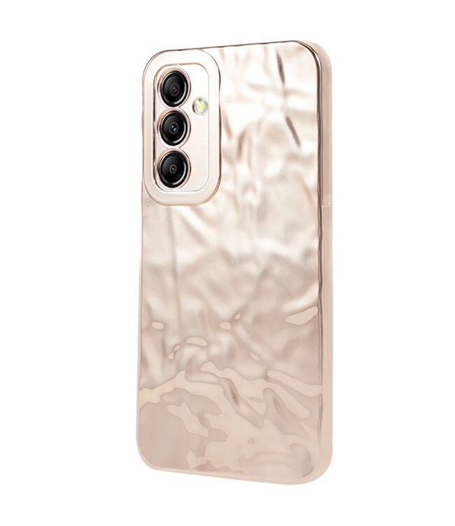 SoFetch Goud Kreukelige textuur TPU Hoesje voor de Samsung Galaxy A14