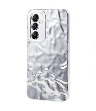 SoFetch Zilver Kreukelige textuur TPU Hoesje Samsung Galaxy A14
