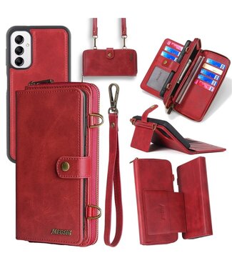 SoFetch Rood Portemonnee 2-in-1 Hoesje Samsung Galaxy A14