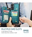 Groen RFID Pasjeshouder Hybride Hoesje voor de Samsung Galaxy A14